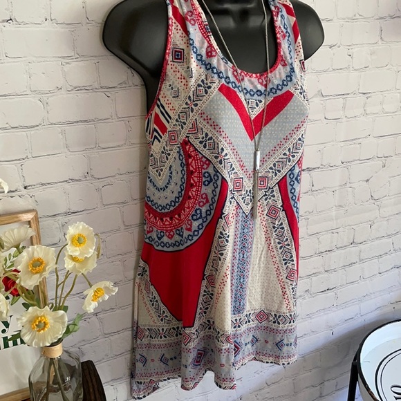 Rose and Olive Boho Patchwork Tank Top Shirt - Picture 5 of 9